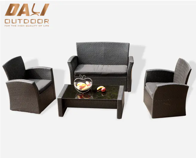 cheap best selling new modern home style outdoor garden patio furniture rattan sofas set 