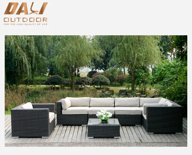 OEM Garden rattan weather outdoor sofa set 